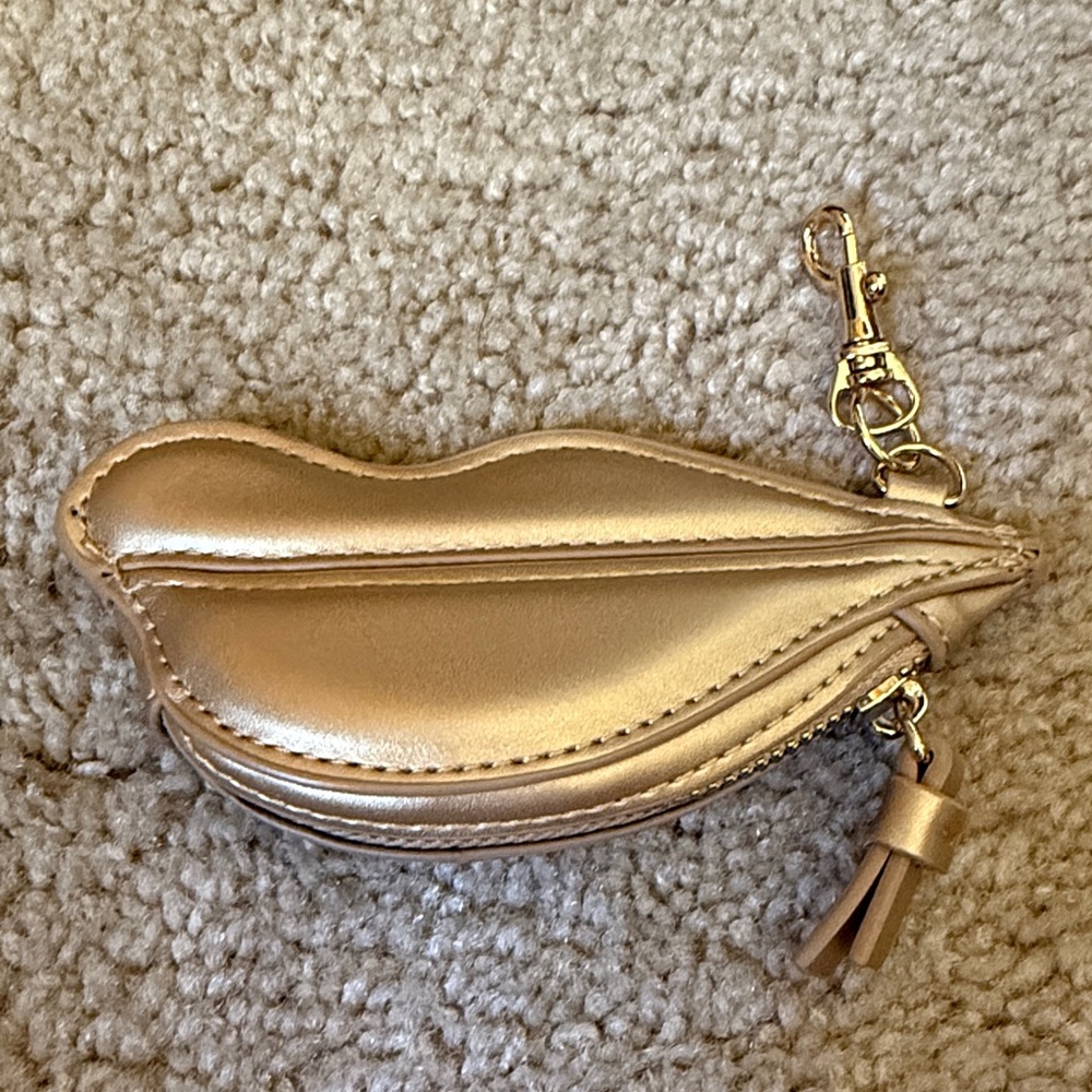 Diane furstenberg for target Gold Lip-Shaped Coin Purse